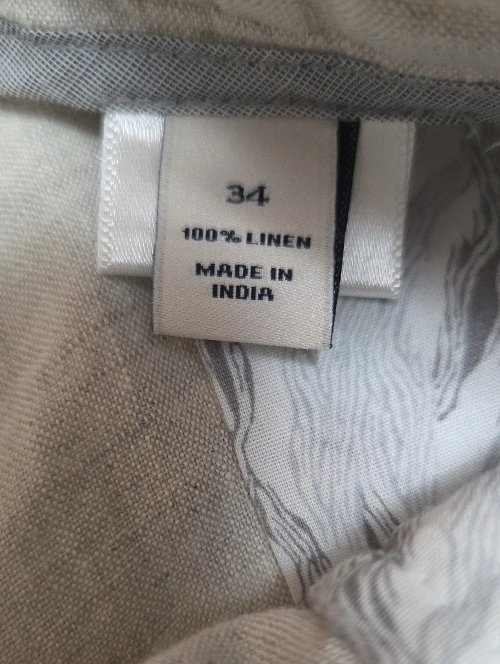 Joseph Abboud Light Beige Linen Chinos